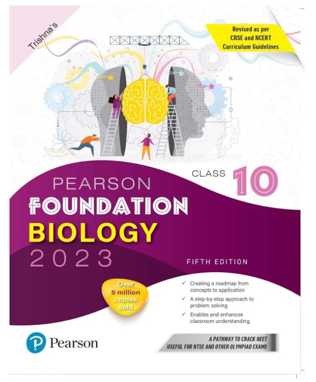 Pearson Foundation Biology Class 10, Revised as per CBSE and NCERT Curriculum Guidelines with Includes Active App -To gauge Self Preparation - 5th Edition 2023 